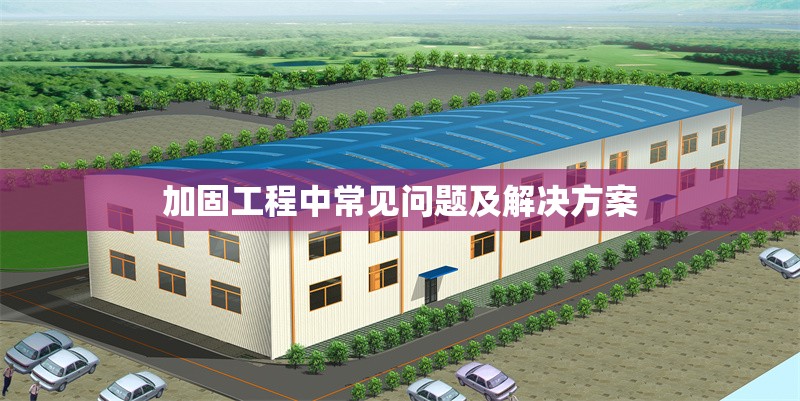 加固工程中常見問題及解決方案 行業(yè)新聞 第1張 加固工程中常見問題及解決方案 行業(yè)新聞 第1張