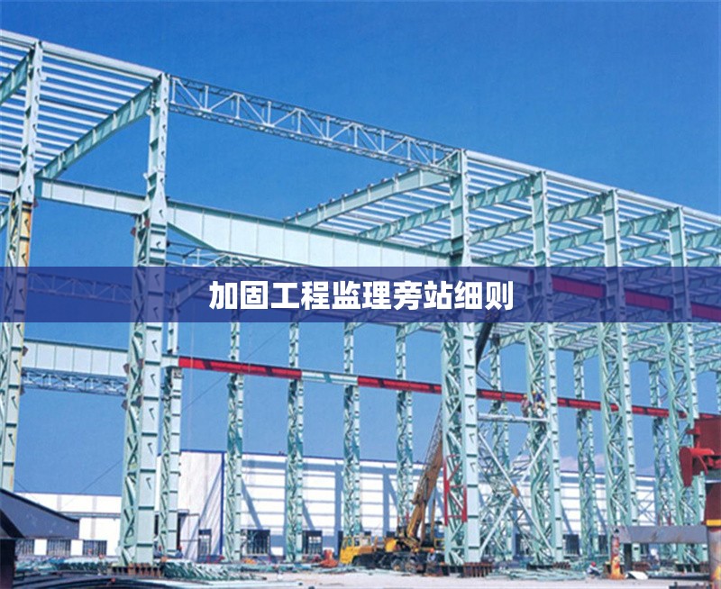 加固工程監(jiān)理旁站細(xì)則 行業(yè)新聞 第1張