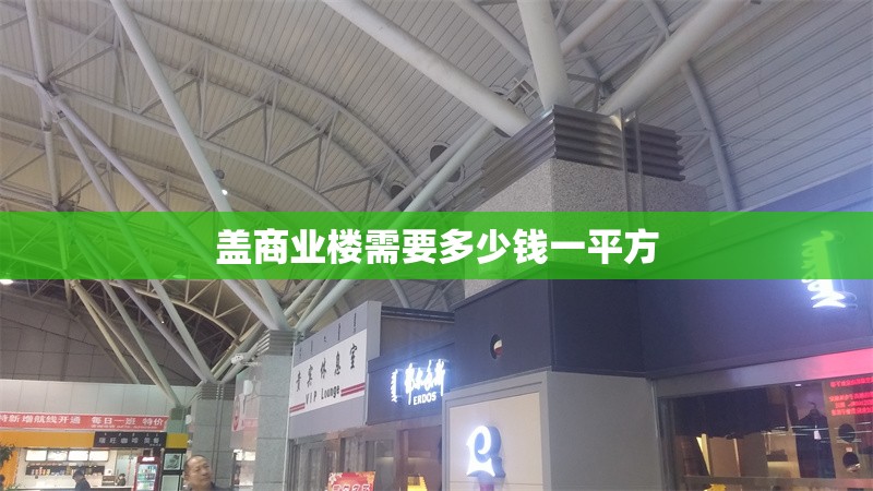 蓋商業(yè)樓需要多少錢(qián)一平方 行業(yè)新聞 第1張