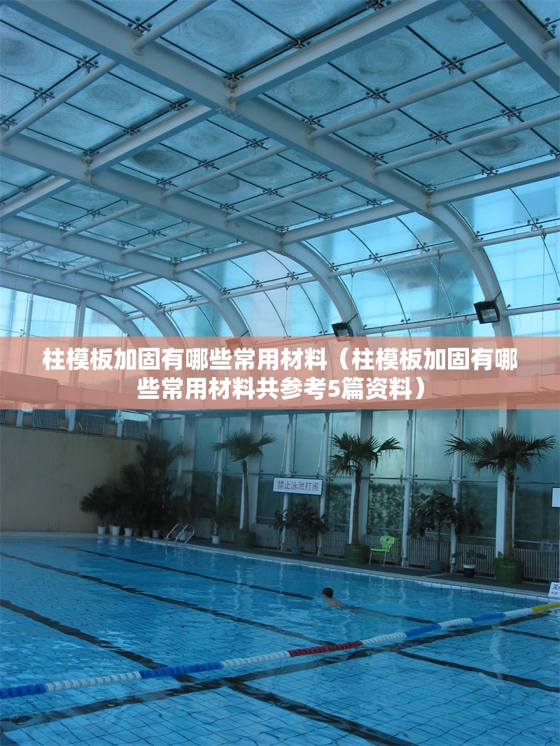 柱模板加固有哪些常用材料(柱模板加固有哪些常用材料共參考5篇資料)