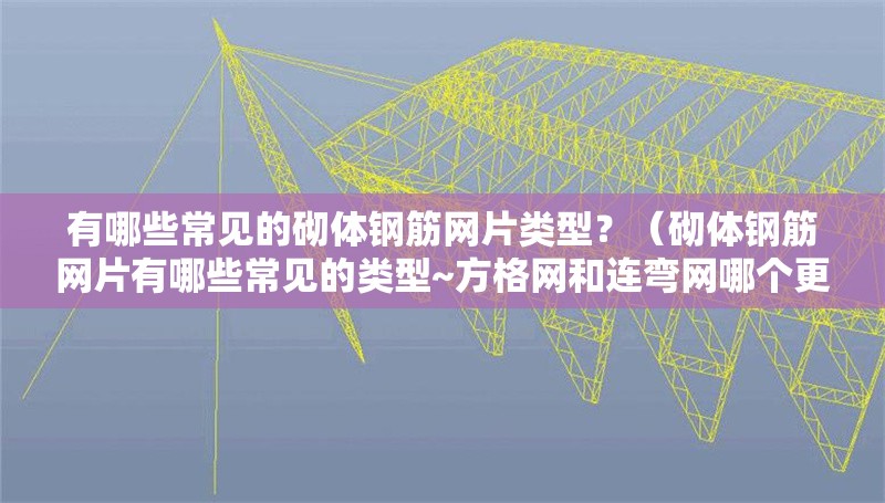有哪些常見的砌體鋼筋網(wǎng)片類型？（砌體鋼筋網(wǎng)片有哪些常見的類型~方格網(wǎng)和連彎網(wǎng)哪個(gè)更常用,）