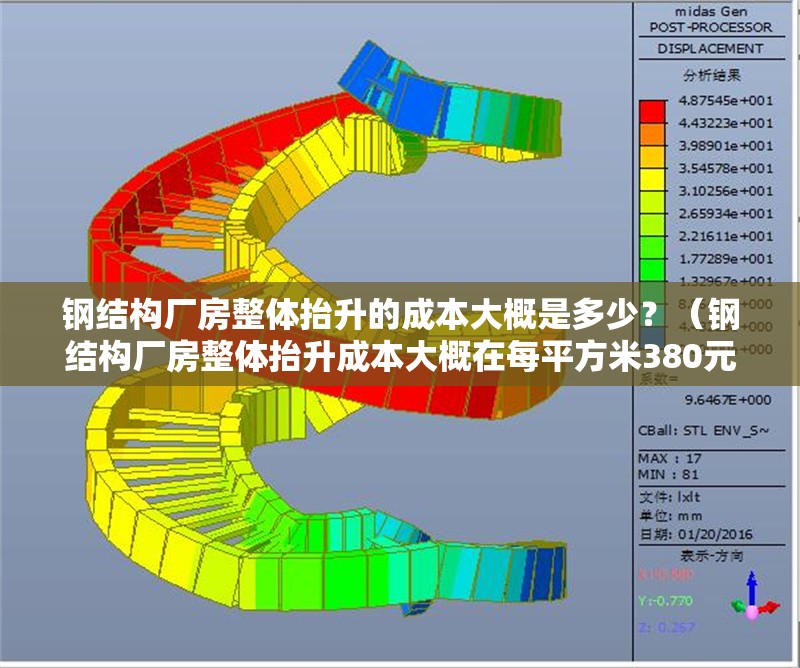 鋼結構廠房整體抬升的成本大概是多少？（鋼結構廠房整體抬升成本大概在每平方米380元到550元）