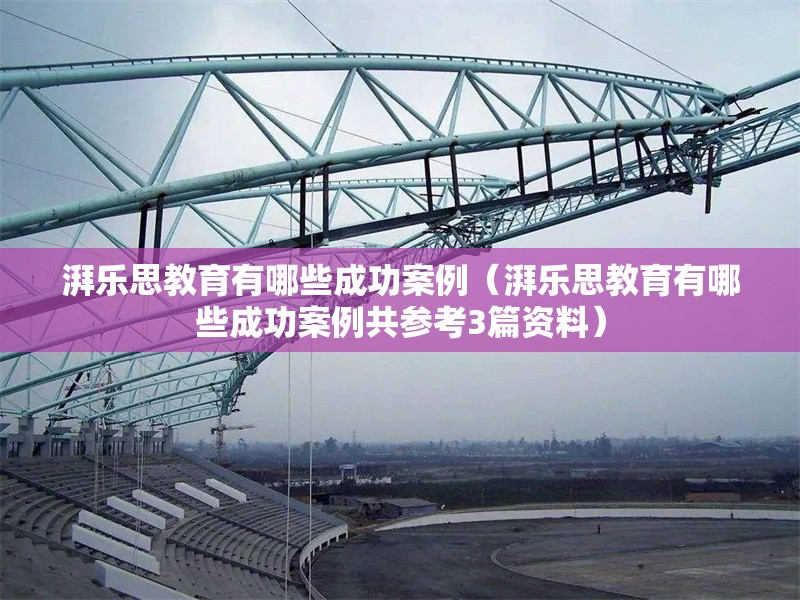 湃樂思教育有哪些成功案例（湃樂思教育有哪些成功案例共參考3篇資料）