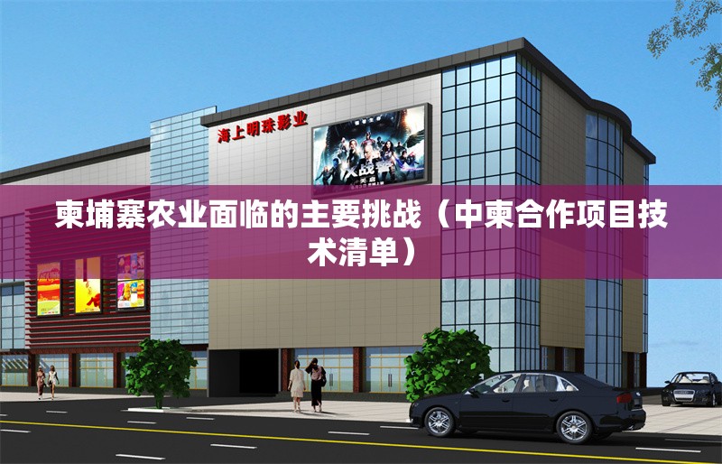 柬埔寨農業(yè)面臨的主要挑戰(zhàn)（中柬合作項目技術清單） 行業(yè)新聞