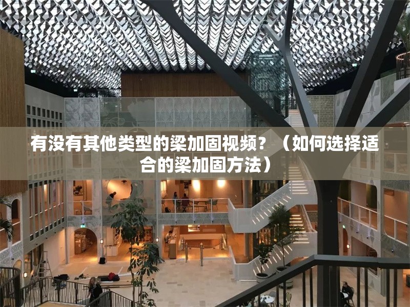 有沒有其他類型的梁加固視頻？（如何選擇適合的梁加固方法） 行業(yè)新聞