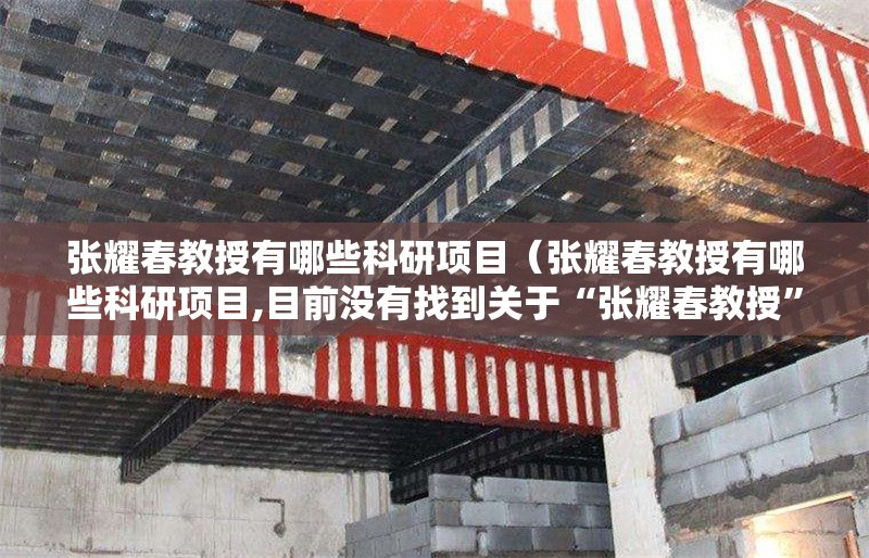 張耀春教授有哪些科研項目（張耀春教授有哪些科研項目,目前沒有找到關(guān)于“張耀春教授”的公開科研項目信息） 行業(yè)新聞