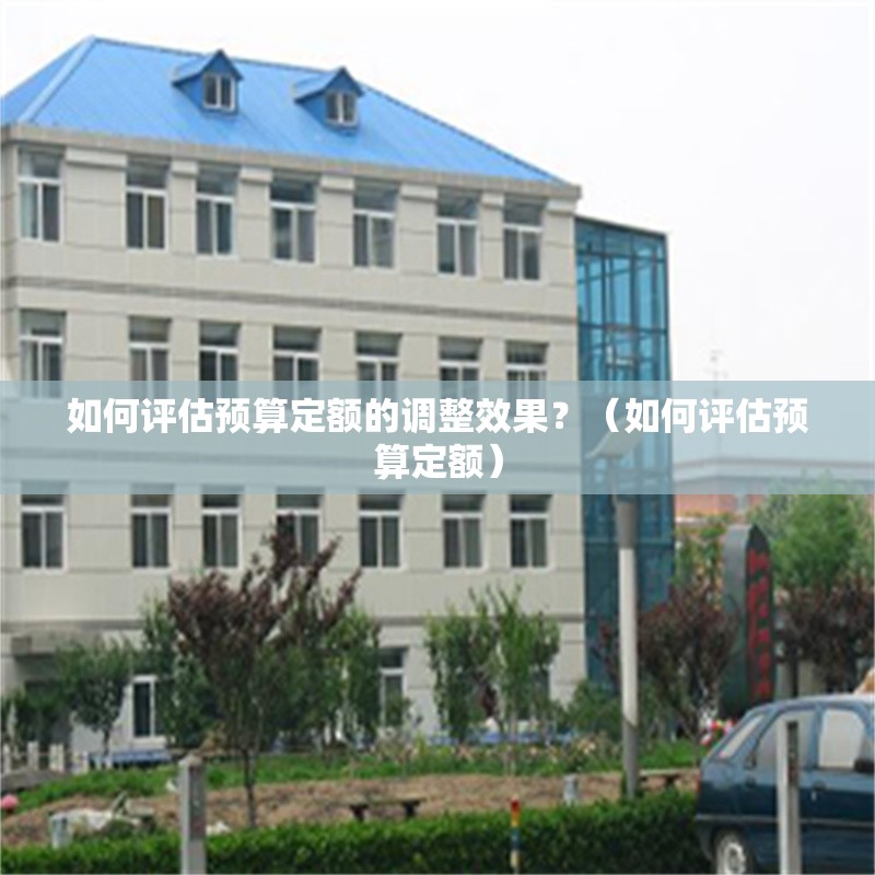 如何評估預(yù)算定額的調(diào)整效果？（如何評估預(yù)算定額） 行業(yè)新聞