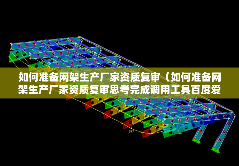 如何準備網(wǎng)架生產(chǎn)廠家資質(zhì)復審（如何準備網(wǎng)架生產(chǎn)廠家資質(zhì)復審思考完成調(diào)用工具百度愛采購）