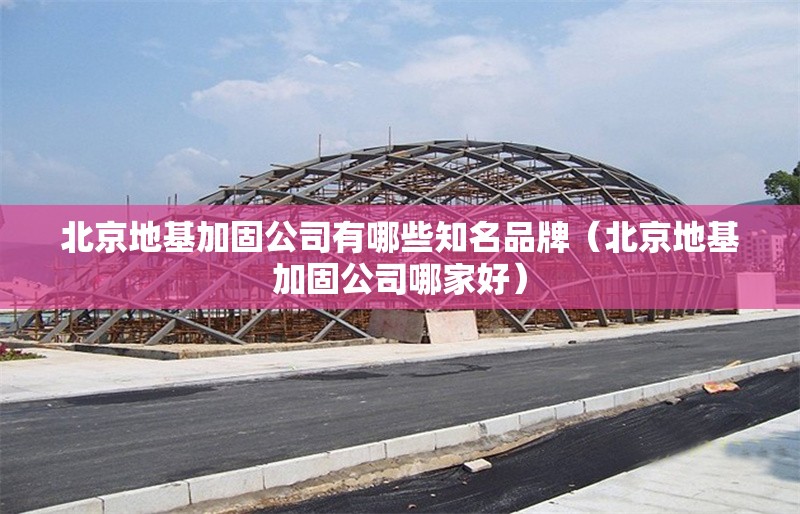 北京地基加固公司有哪些知名品牌（北京地基加固公司哪家好） 行業(yè)新聞