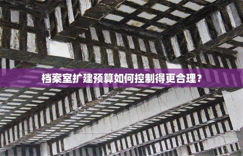 檔案室擴建預(yù)算如何控制得更合理？ 行業(yè)新聞