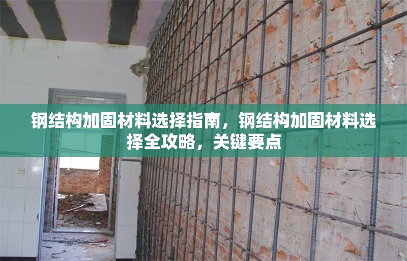 鋼結構加固材料選擇指南，鋼結構加固材料選擇全攻略，關鍵要點 行業(yè)新聞 第6張