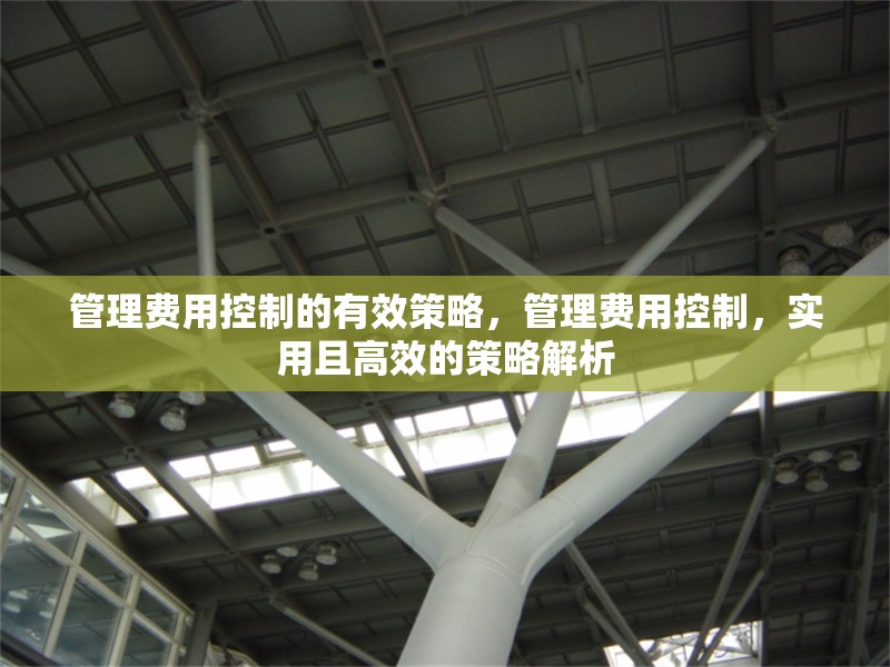 管理費用控制的有效策略，管理費用控制，實用且高效的策略解析 行業(yè)新聞 第6張