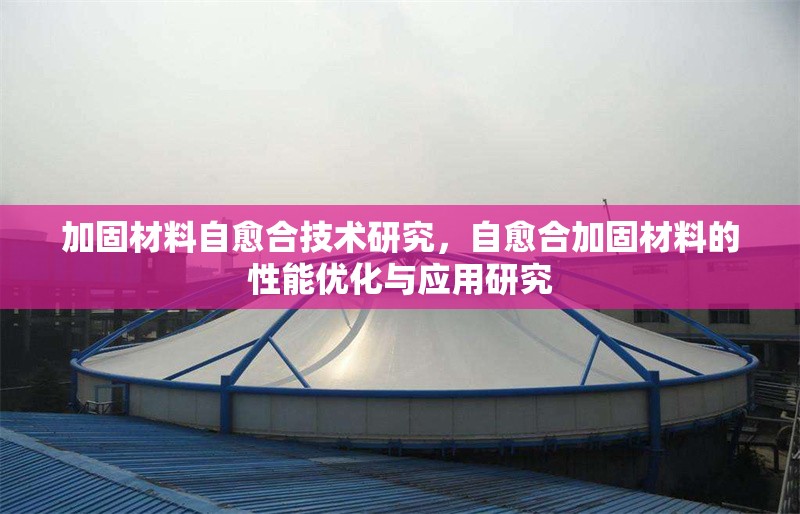 加固材料自愈合技術(shù)研究，自愈合加固材料的性能優(yōu)化與應(yīng)用研究