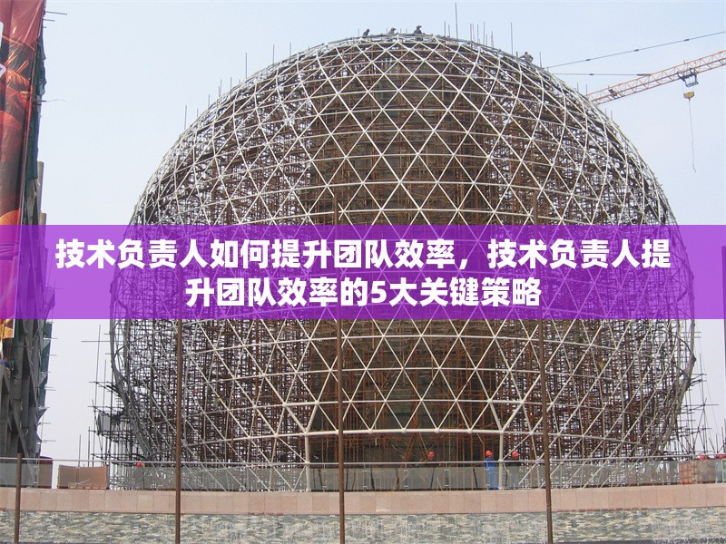 技術(shù)負(fù)責(zé)人如何提升團(tuán)隊(duì)效率，技術(shù)負(fù)責(zé)人提升團(tuán)隊(duì)效率的5大關(guān)鍵策略