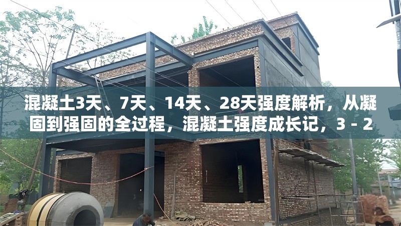 混凝土3天、7天、14天、28天強度解析，從凝固到強固的全過程，混凝土強度成長記，3 - 28天強度解析與