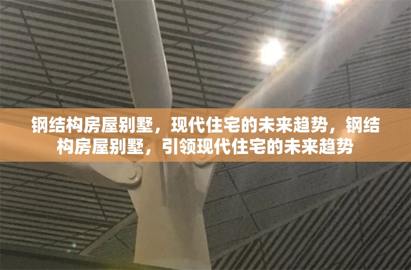 鋼結(jié)構(gòu)房屋別墅，現(xiàn)代住宅的未來(lái)趨勢(shì)，鋼結(jié)構(gòu)房屋別墅，引領(lǐng)現(xiàn)代住宅的未來(lái)趨勢(shì)