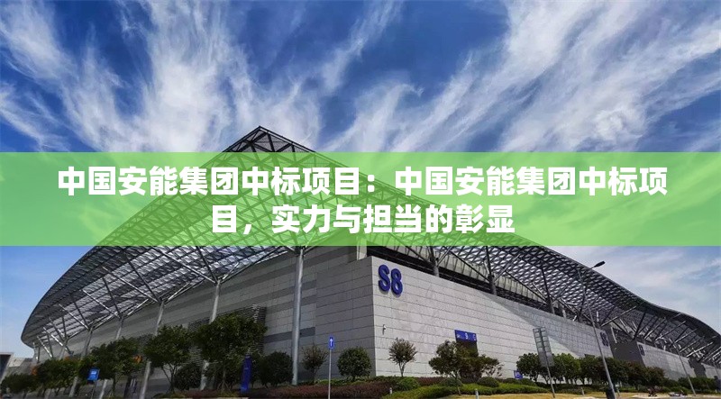 中國(guó)安能集團(tuán)中標(biāo)項(xiàng)目：中國(guó)安能集團(tuán)中標(biāo)項(xiàng)目，實(shí)力與擔(dān)當(dāng)?shù)恼蔑@ 行業(yè)新聞