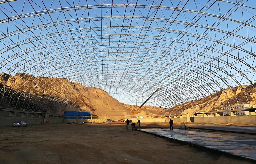 大跨度煤棚網(wǎng)架設(shè)計(jì) 鋼網(wǎng)架設(shè)計(jì)案例