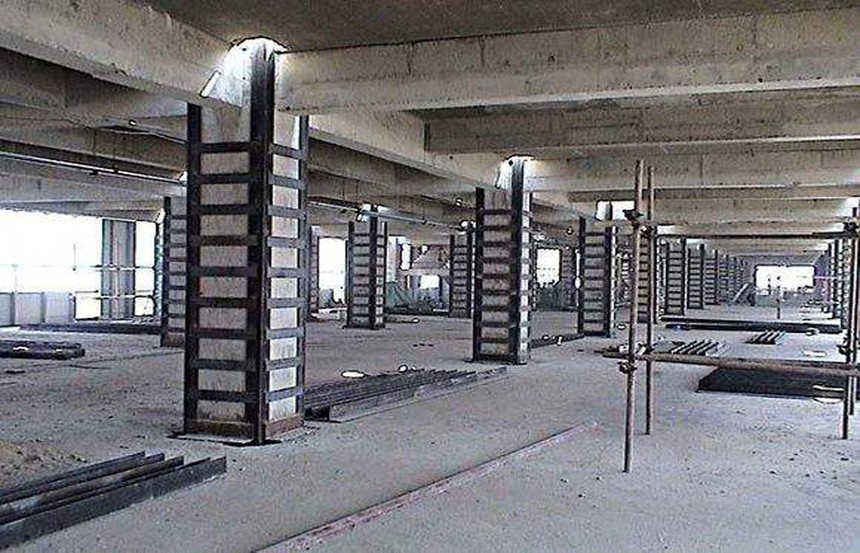 砼柱包鋼加固設計案例 改造加固設計案例