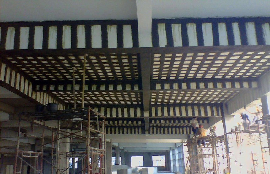 梁板結構加固施工案例