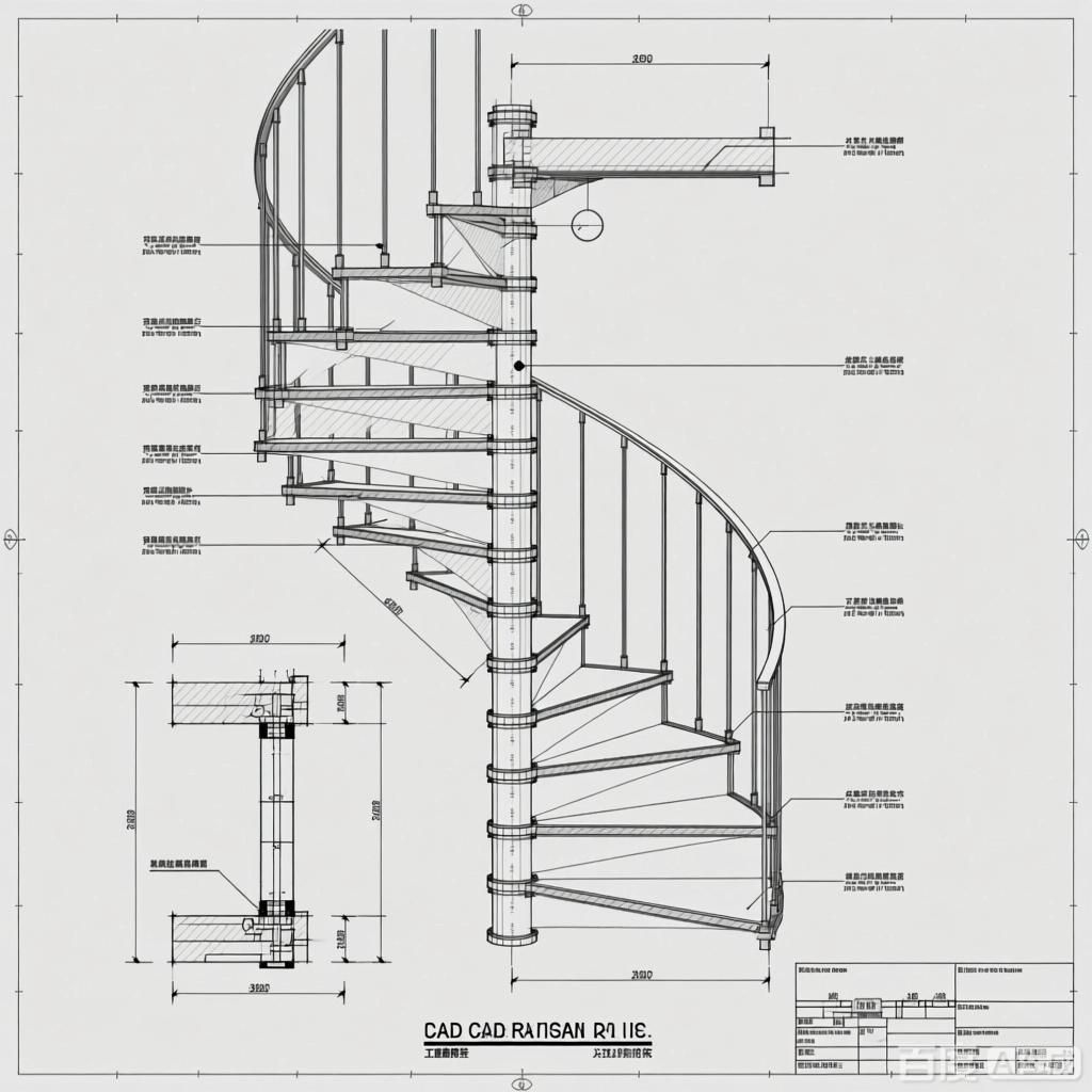 螺旋樓梯的設(shè)計圖怎么畫