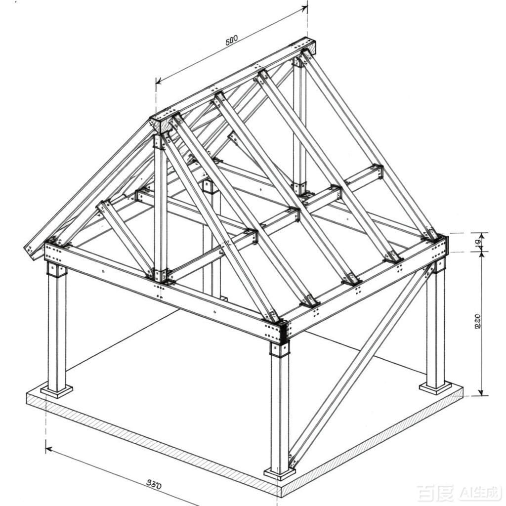閣樓鋼架結(jié)構(gòu)圖怎么畫的（閣樓鋼架結(jié)構(gòu)圖怎么畫）