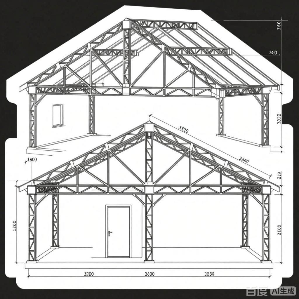 閣樓鋼架結(jié)構(gòu)圖怎么畫的（閣樓鋼架結(jié)構(gòu)圖怎么畫）