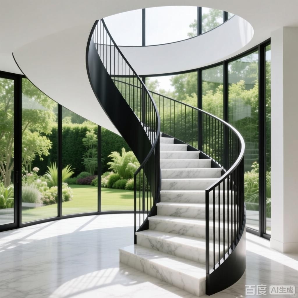 如何設(shè)計(jì)一個(gè)舒適的旋轉(zhuǎn)樓梯？（如何設(shè)計(jì)一個(gè)舒適的旋轉(zhuǎn)樓梯,生成四張關(guān)于舒適旋轉(zhuǎn)樓梯的圖像）