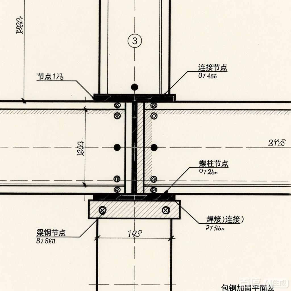 如何繪制包鋼加固的平面示意圖？
