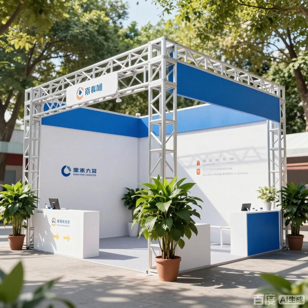 如何制作桁架展位外場效果圖？（如何制作桁架展位外場效果圖生成四張桁架展位外場效果圖）