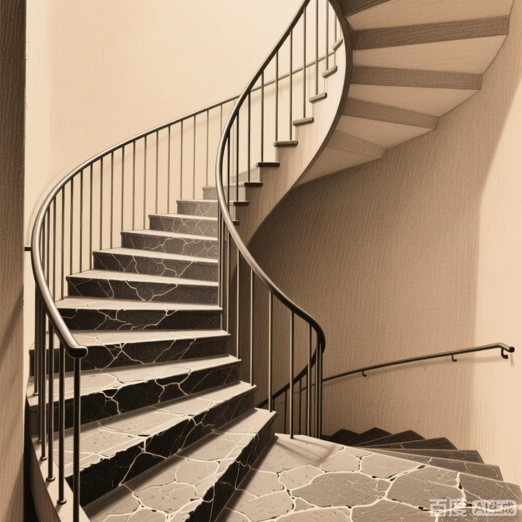 如何繪制螺旋樓梯的踏步？（如何繪制螺旋樓梯的踏步,生成四張關(guān)于螺旋樓梯踏步的詳細(xì)插畫(huà)）