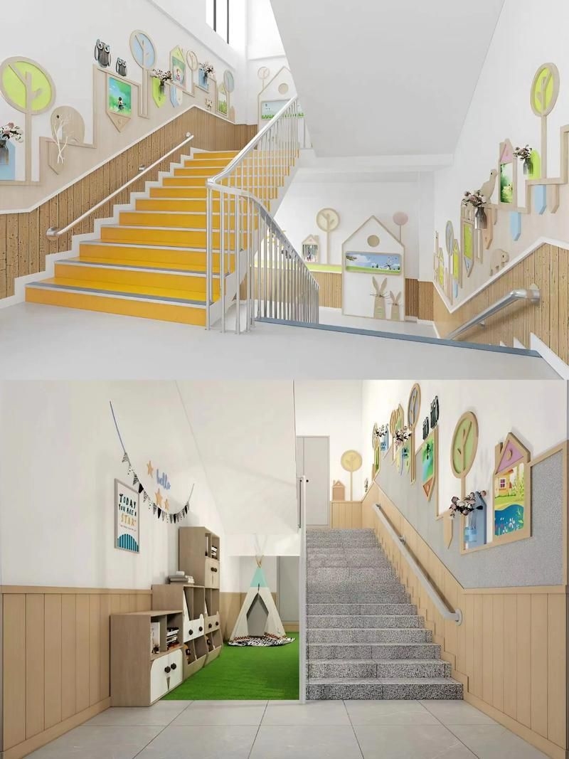 有哪些幼兒園樓梯設(shè)計(jì)案例？（幼兒園樓梯設(shè)計(jì)案例兼顧美觀、功能與教育意義）