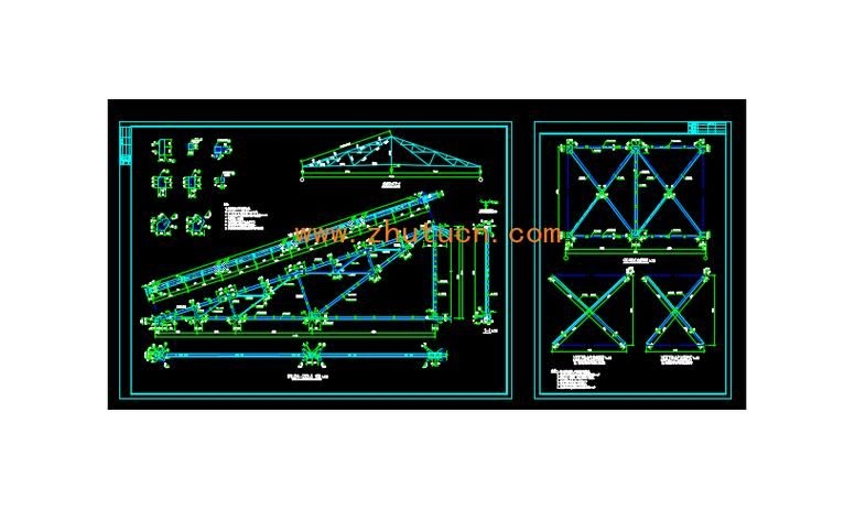 鋼屋架結(jié)構(gòu)詳圖包括哪些內(nèi)容？（如何繪制鋼屋架結(jié)構(gòu)詳圖）