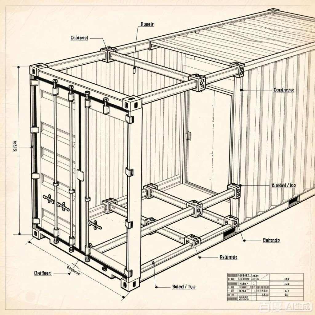 如何繪制集裝箱組裝結(jié)構(gòu)圖？（如何繪制集裝箱組裝結(jié)構(gòu)圖生成四張集裝箱組裝結(jié)構(gòu)圖）