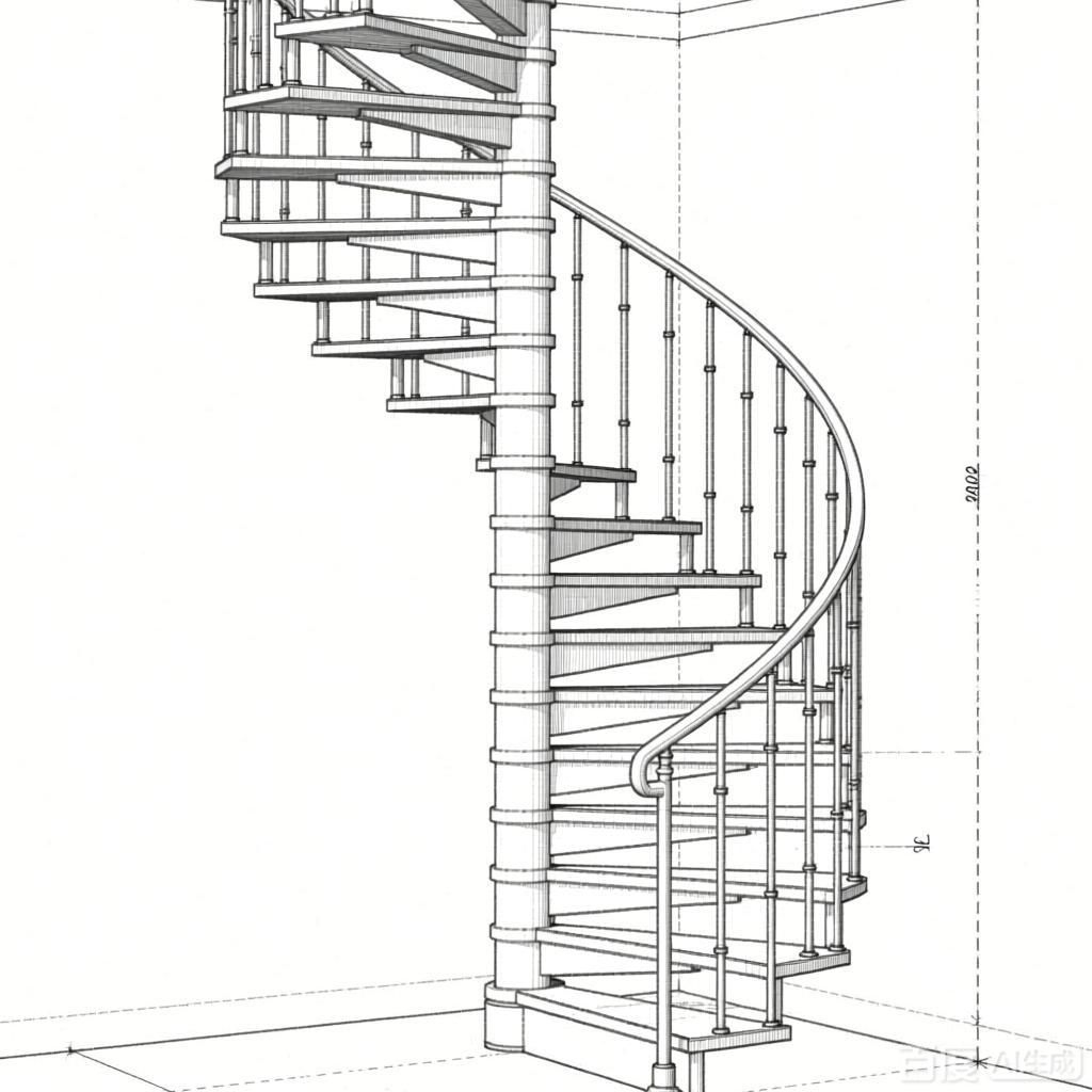 如何繪制螺旋樓梯的三視圖？（如何繪制螺旋樓梯三視圖）