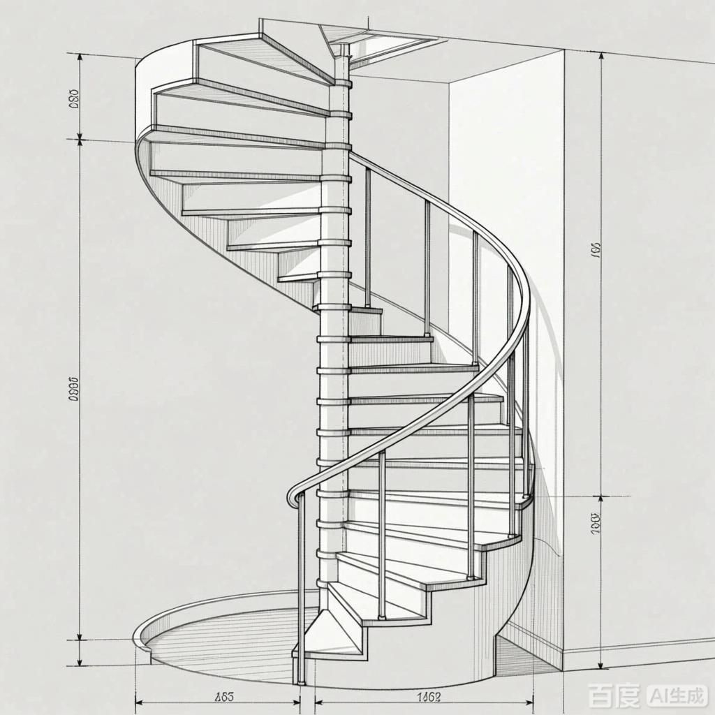 如何繪制螺旋樓梯的三視圖？（如何繪制螺旋樓梯三視圖）