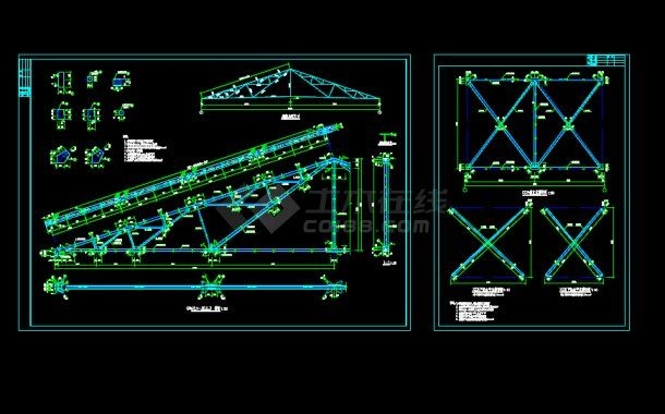有沒有鋼屋架簡圖的繪制示例？（12米跨度鋼結構屋架結構屋架結構屋架結構施工圖）
