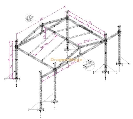 給我一份桁架設(shè)計(jì)圖示例（3d3sdesignv2021實(shí)例講解-張弦桁架）