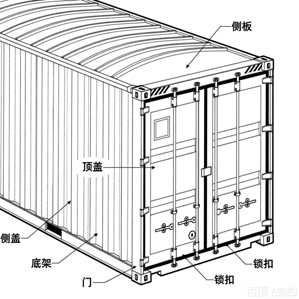 如何繪制集裝箱結(jié)構(gòu)簡圖？（如何繪制集裝箱結(jié)構(gòu)簡圖生成四張集裝箱結(jié)構(gòu)簡圖）
