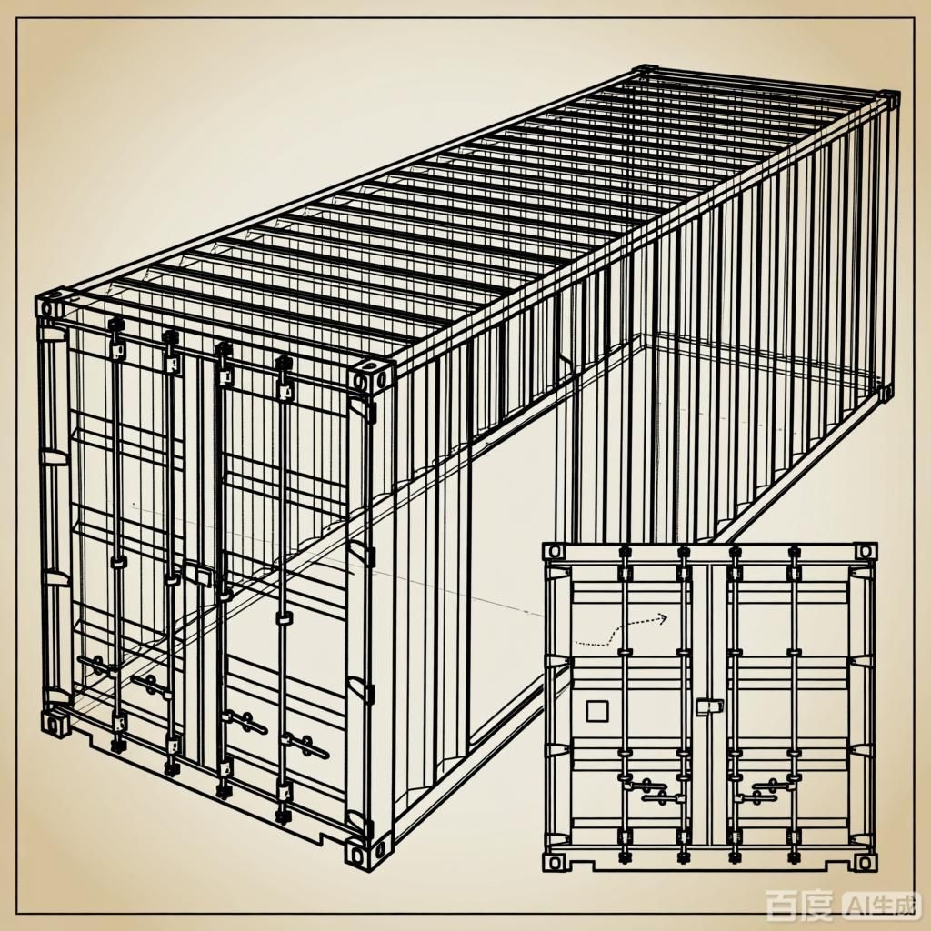 如何繪制集裝箱結(jié)構(gòu)簡圖？（如何繪制集裝箱結(jié)構(gòu)簡圖生成四張集裝箱結(jié)構(gòu)簡圖）