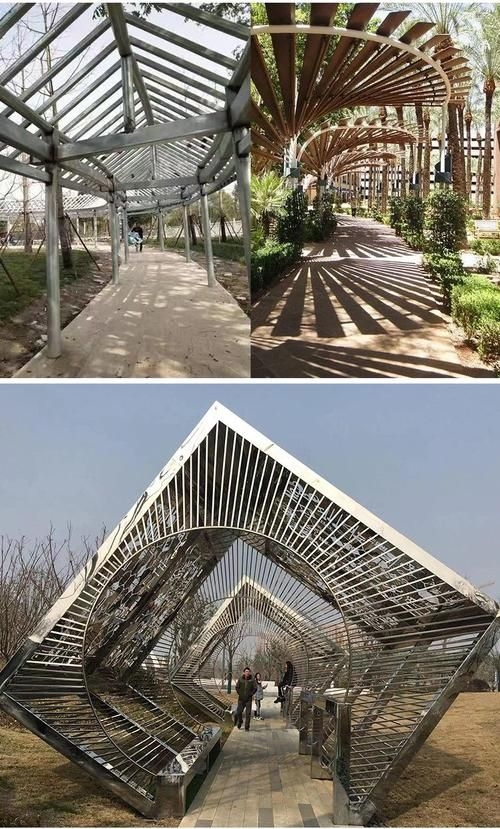 給我一些鋼結(jié)構(gòu)景觀造型的圖片