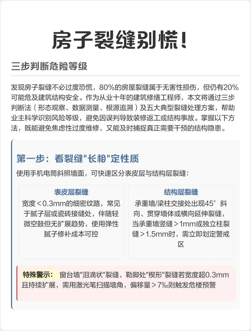 如何判斷房屋裂縫的嚴重程度？（如何判斷房屋裂縫的嚴重程度） 行業(yè)新聞 第5張