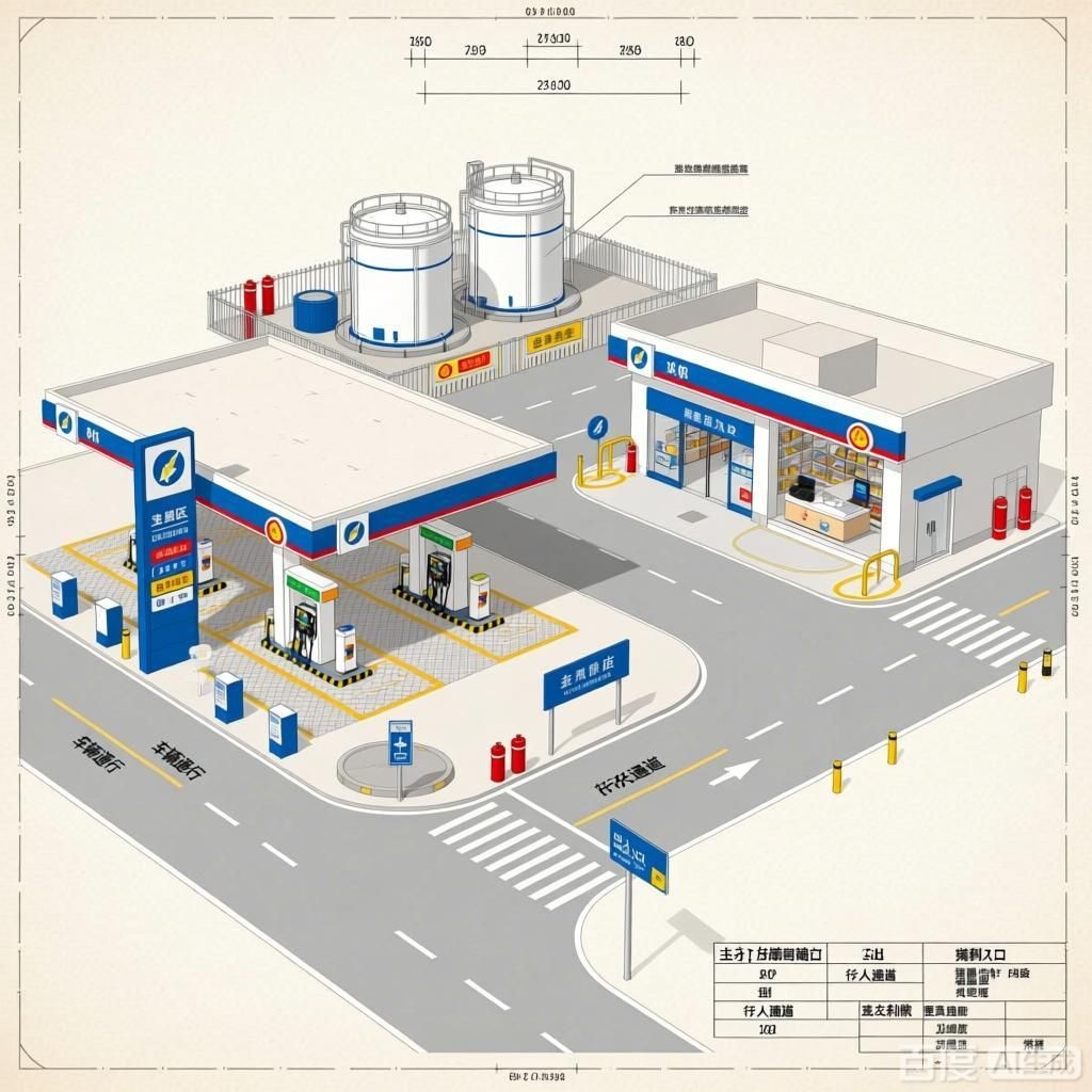 如何繪制加油站的平面布置圖？（如何繪制加油站平面布置圖？） 行業(yè)新聞 第1張