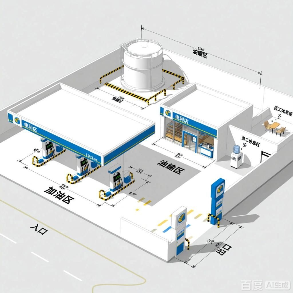 如何繪制加油站的平面布置圖？（如何繪制加油站平面布置圖？） 行業(yè)新聞 第4張