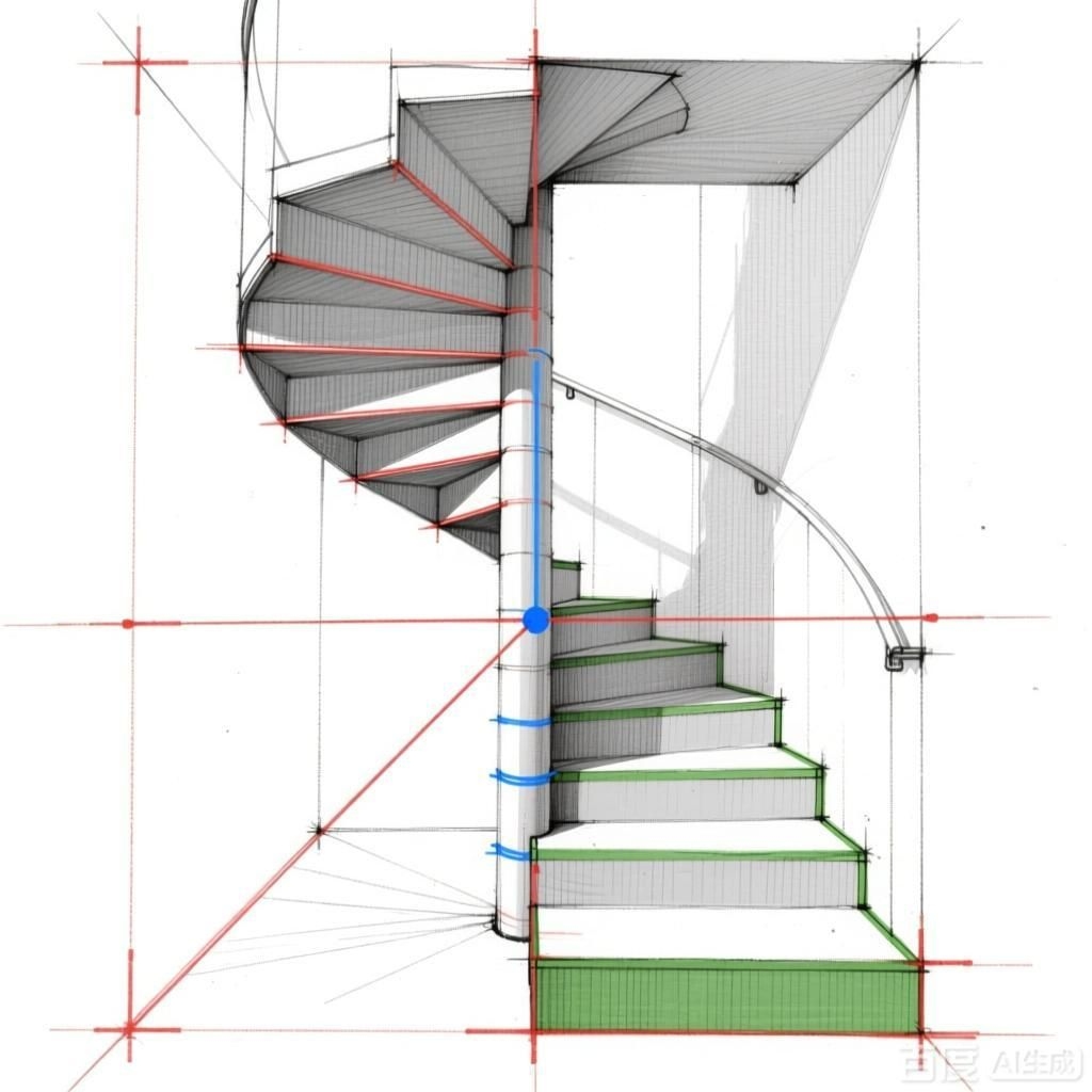 如何畫(huà)螺旋樓梯的透視效果？（如何畫(huà)螺旋樓梯的透視效果） 行業(yè)新聞 第1張