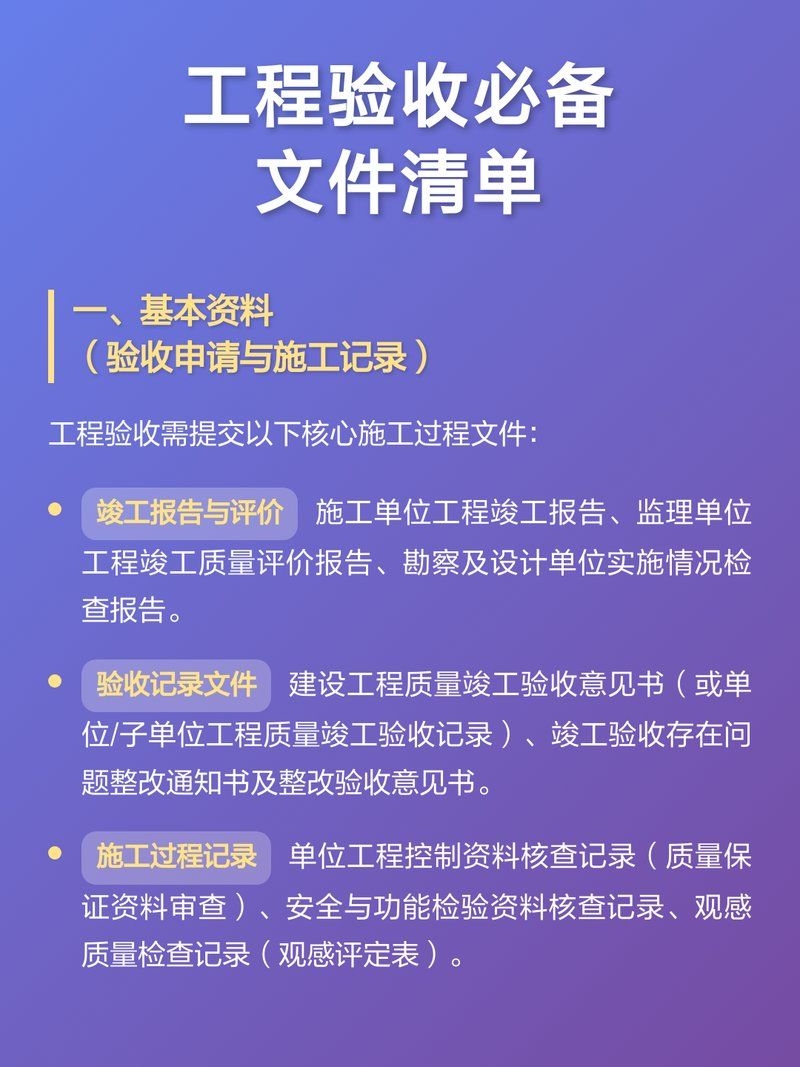 加固工程驗(yàn)收需要哪些文件？（云朵飄過舊屋檐,工程驗(yàn)收資料清單全解析） 行業(yè)新聞 第4張
