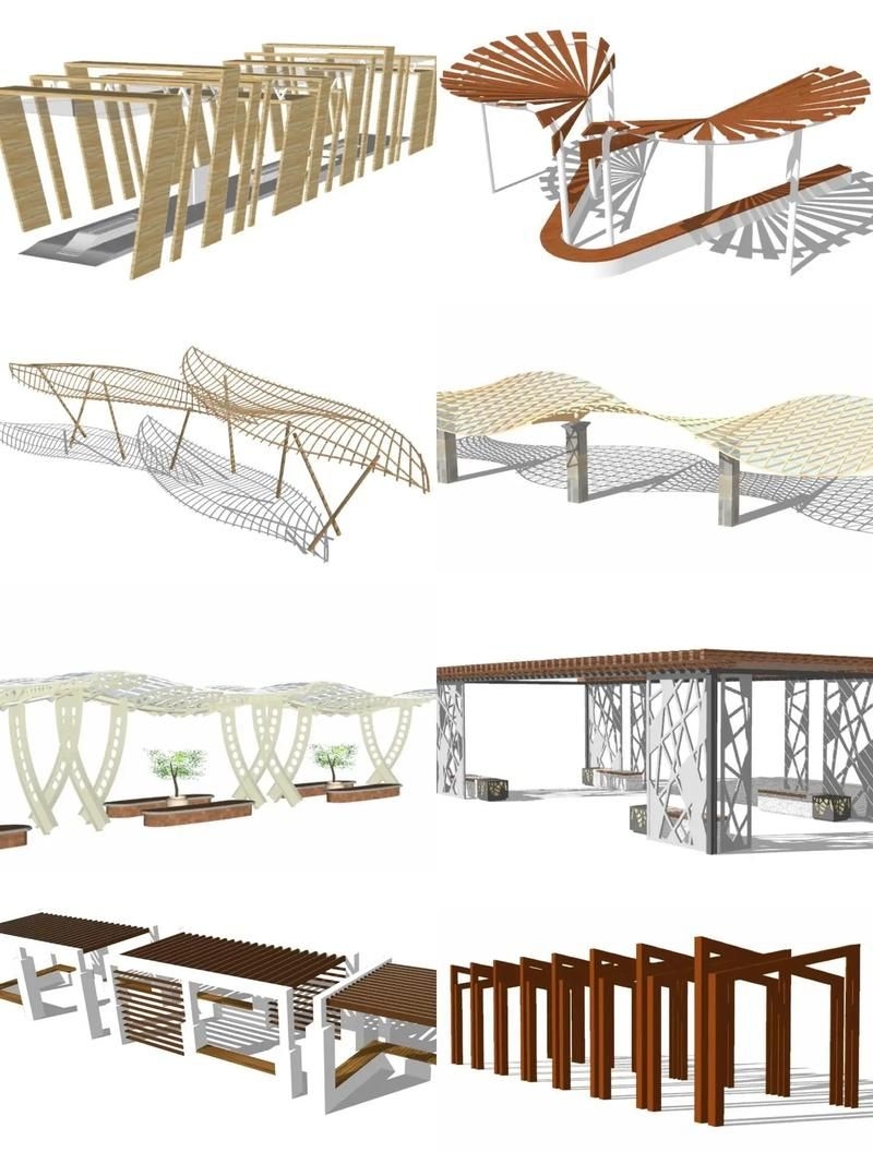 有沒有景觀廊架的設(shè)計(jì)圖示例？（景觀廊架設(shè)計(jì)圖示例） 行業(yè)新聞 第2張