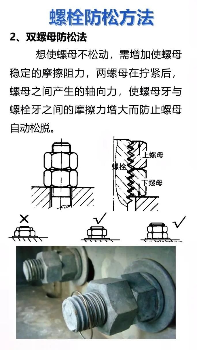 桁架斜撐的防松措施有哪些（雙螺母防松技術(shù)） 行業(yè)新聞 第3張