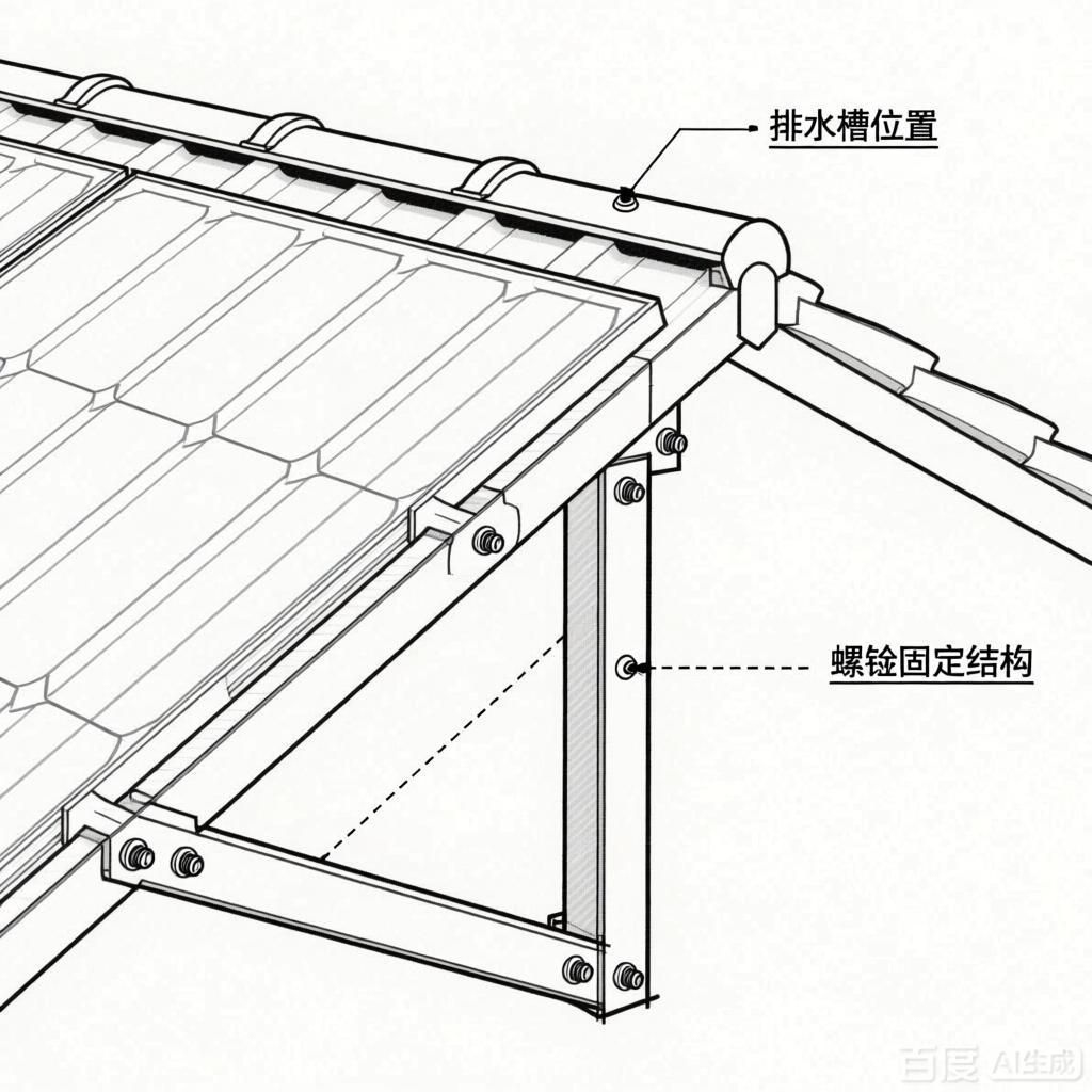 如何繪制彩鋼屋頂光伏安裝示意圖？（如何繪制彩鋼屋頂光伏安裝的示意圖？） 行業(yè)新聞 第3張