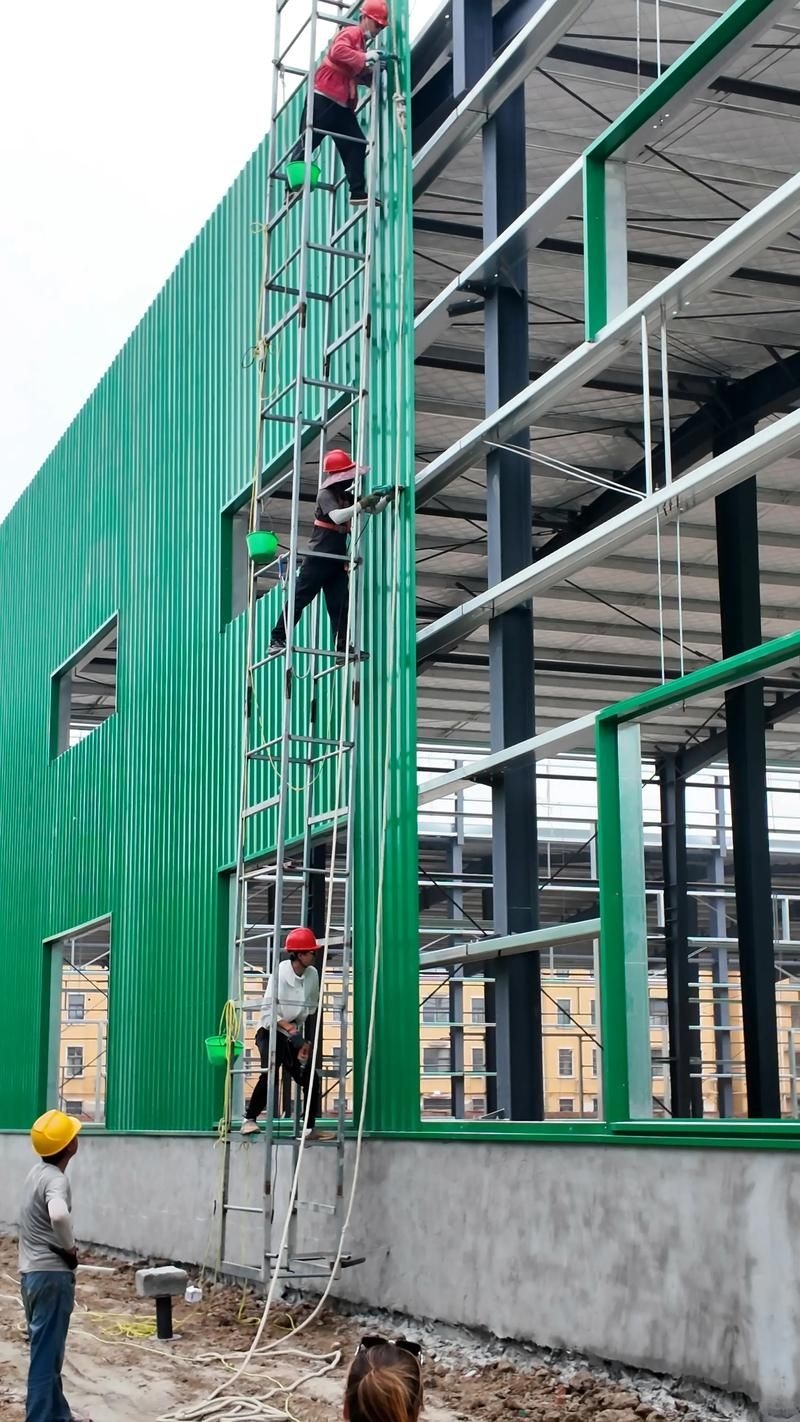 更多鋼結構廠房施工照片（如何繪制鋼結構廠房施工圖？） 行業(yè)新聞 第2張